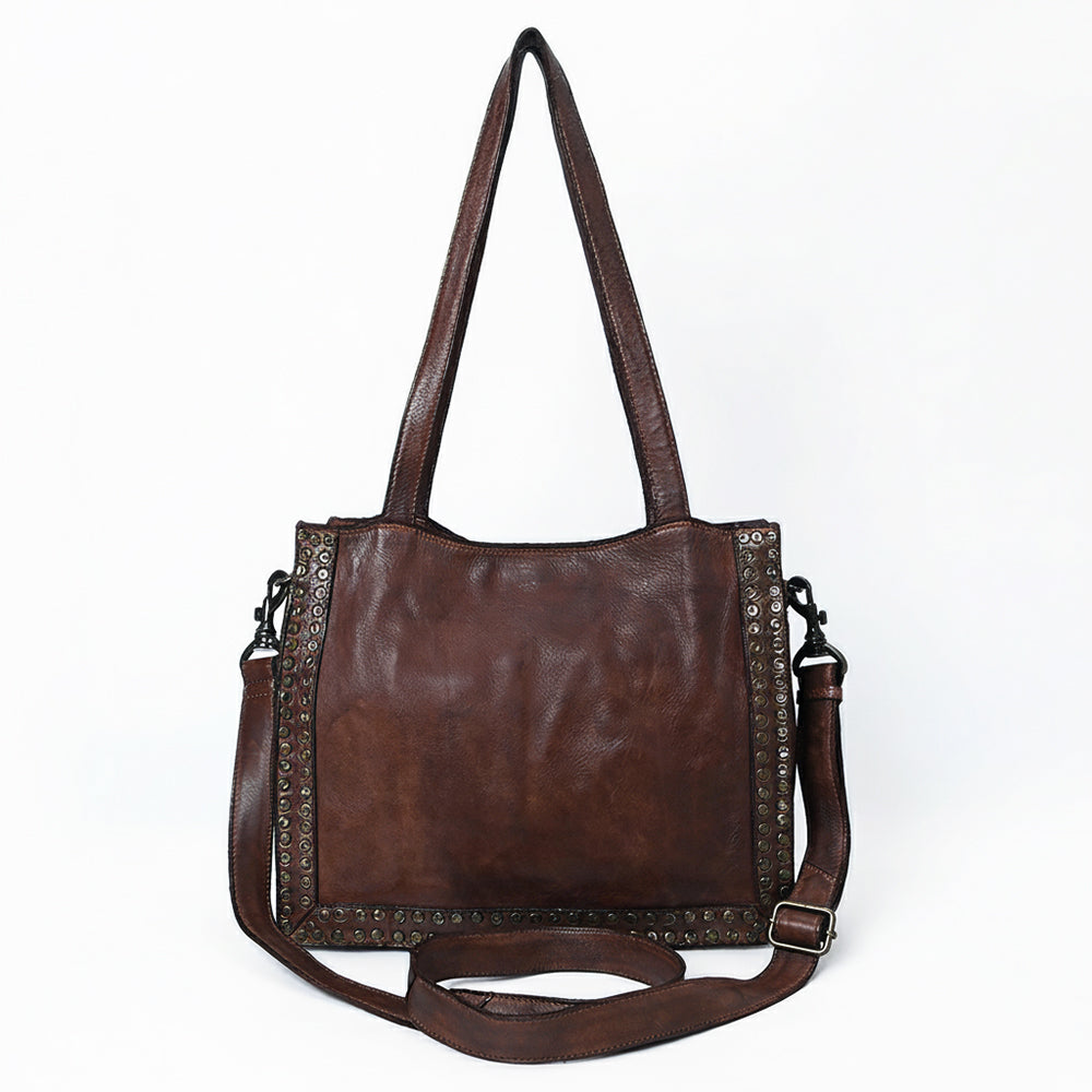 SWC133 Signature Rivet-Trim Tote Bag