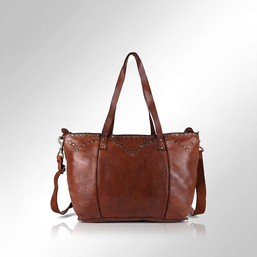SWC135 The Meridian Studded Carryall Tote Bag