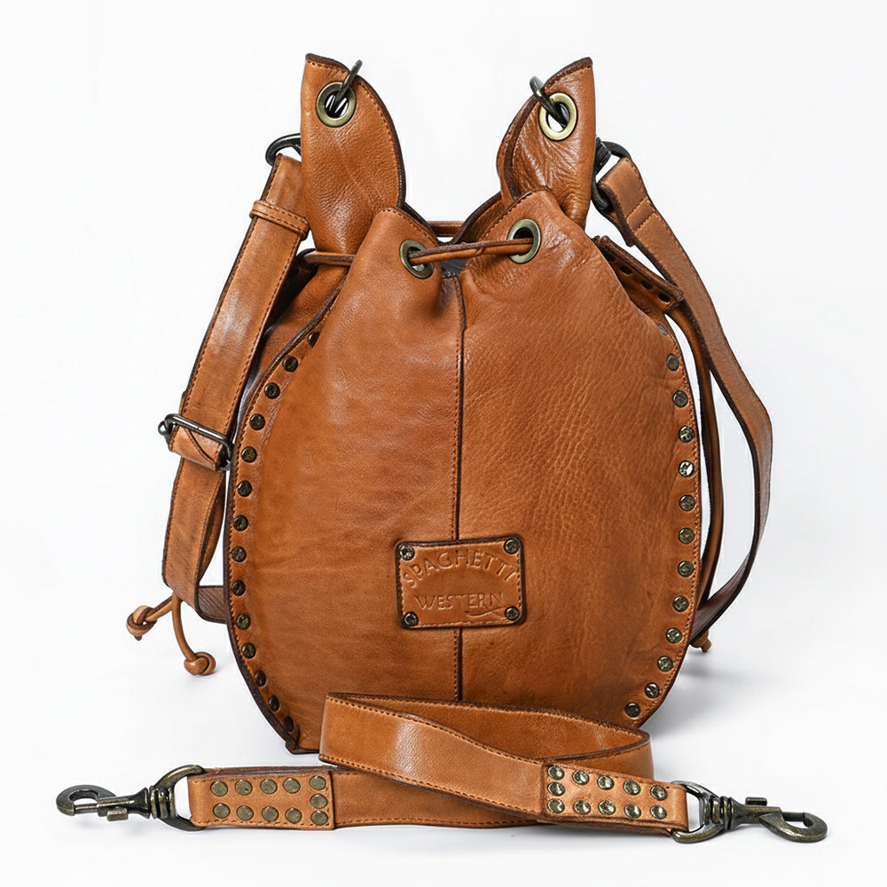 SWC137 The Rivet Drawstring Bucket Bag