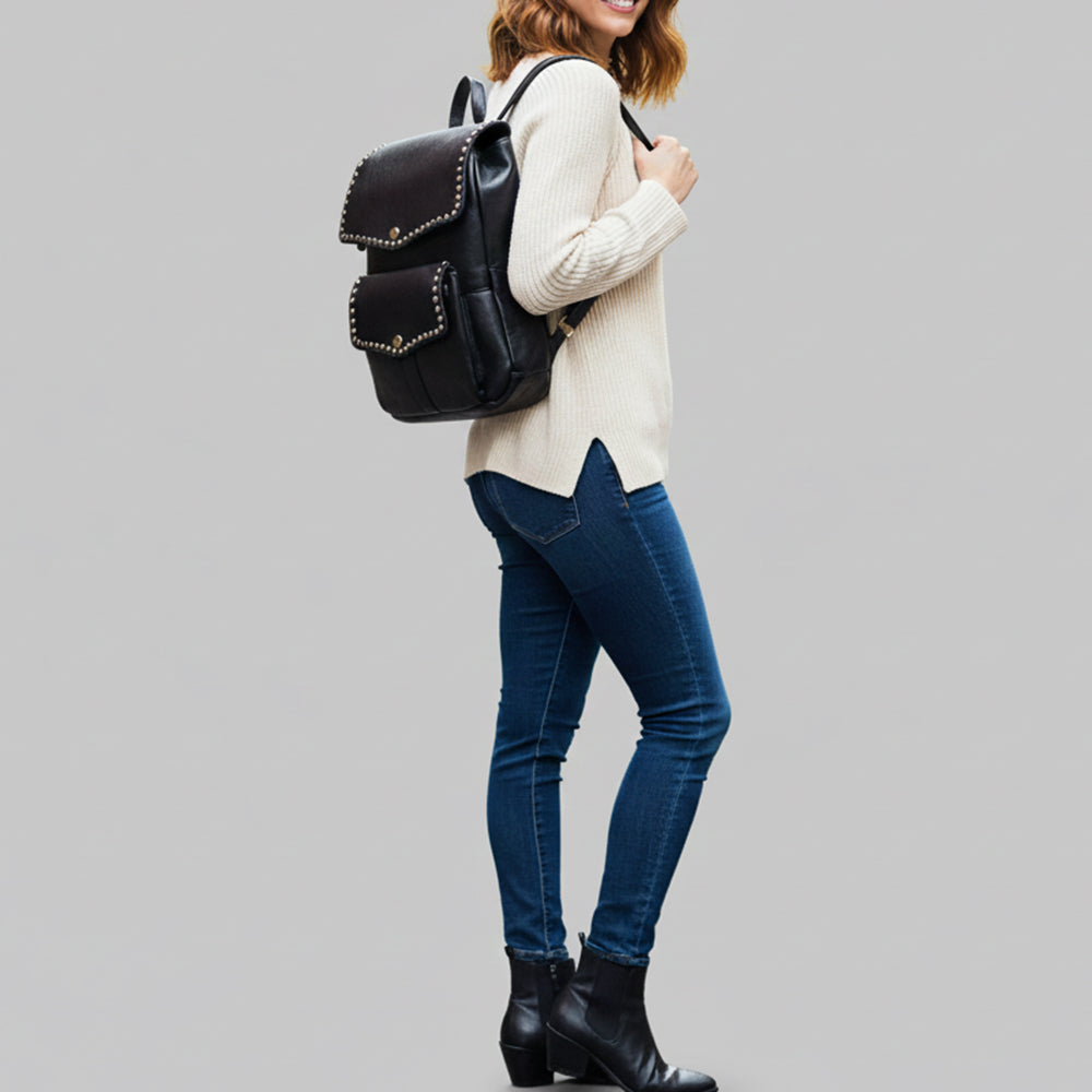 SWC139 The Classic Everyday Leather Backpack