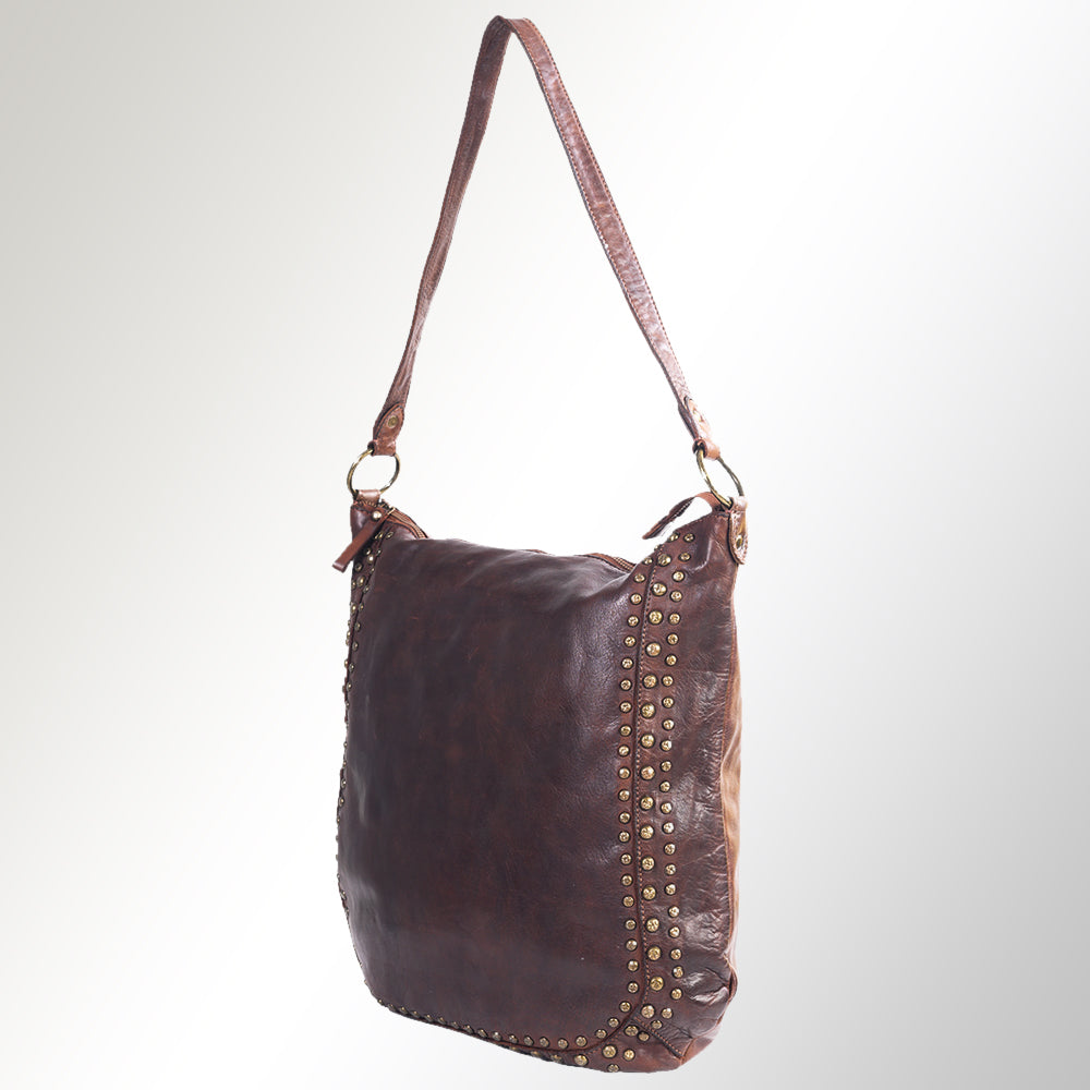 SWC142ABRN Hobo Genuine Leather women bag western Bag