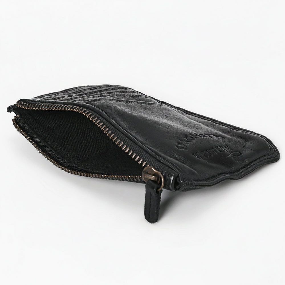 SWC146 Functional Leather Zipper Card Holder