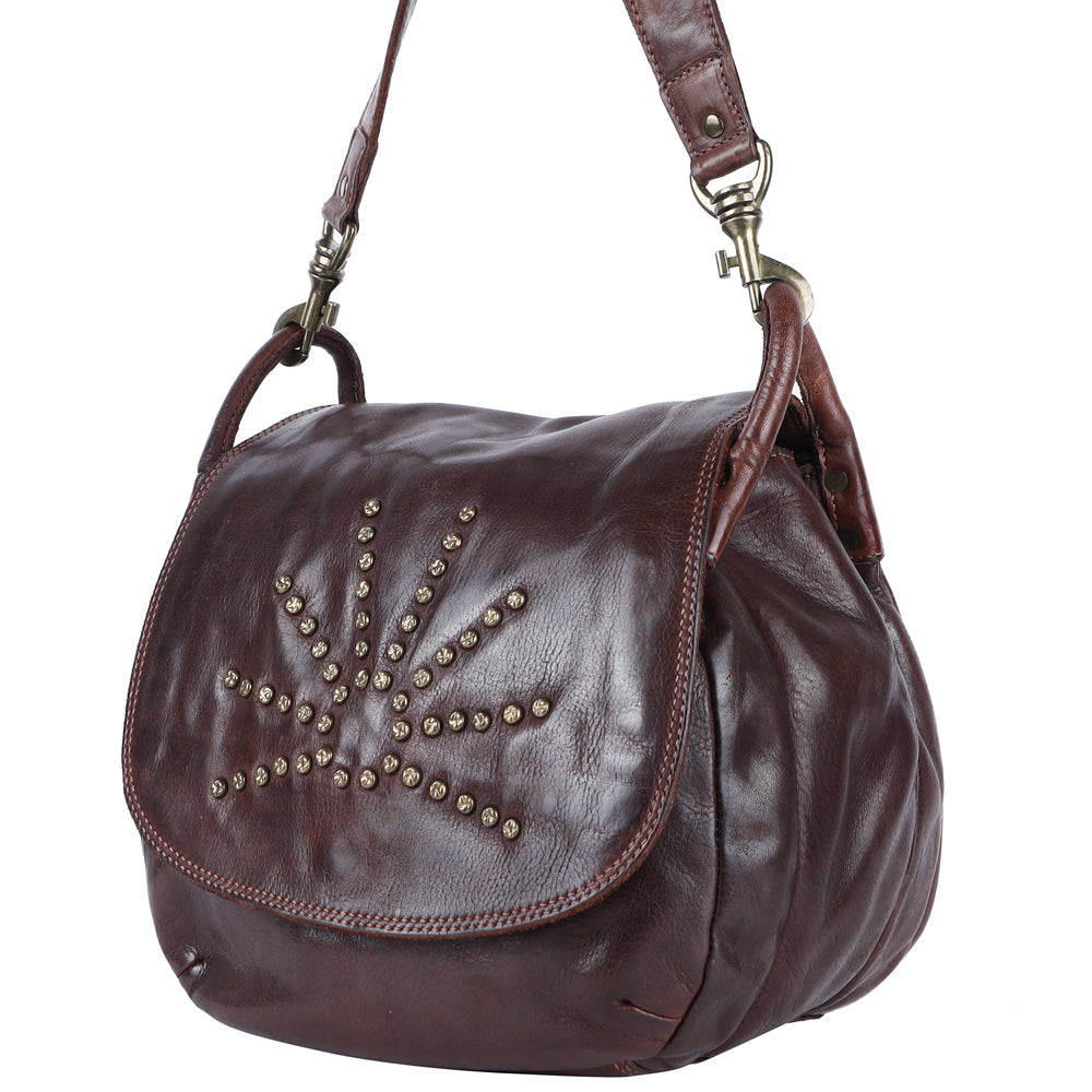 SWC156BRN Shoulder Bag Genuine Leather women bag western Bag