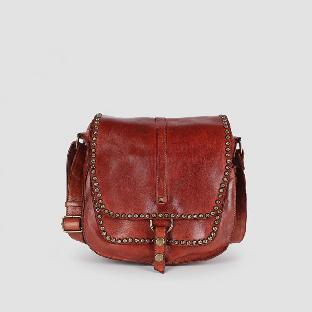 SWC157 Vintage-Inspired Studded Crossbody