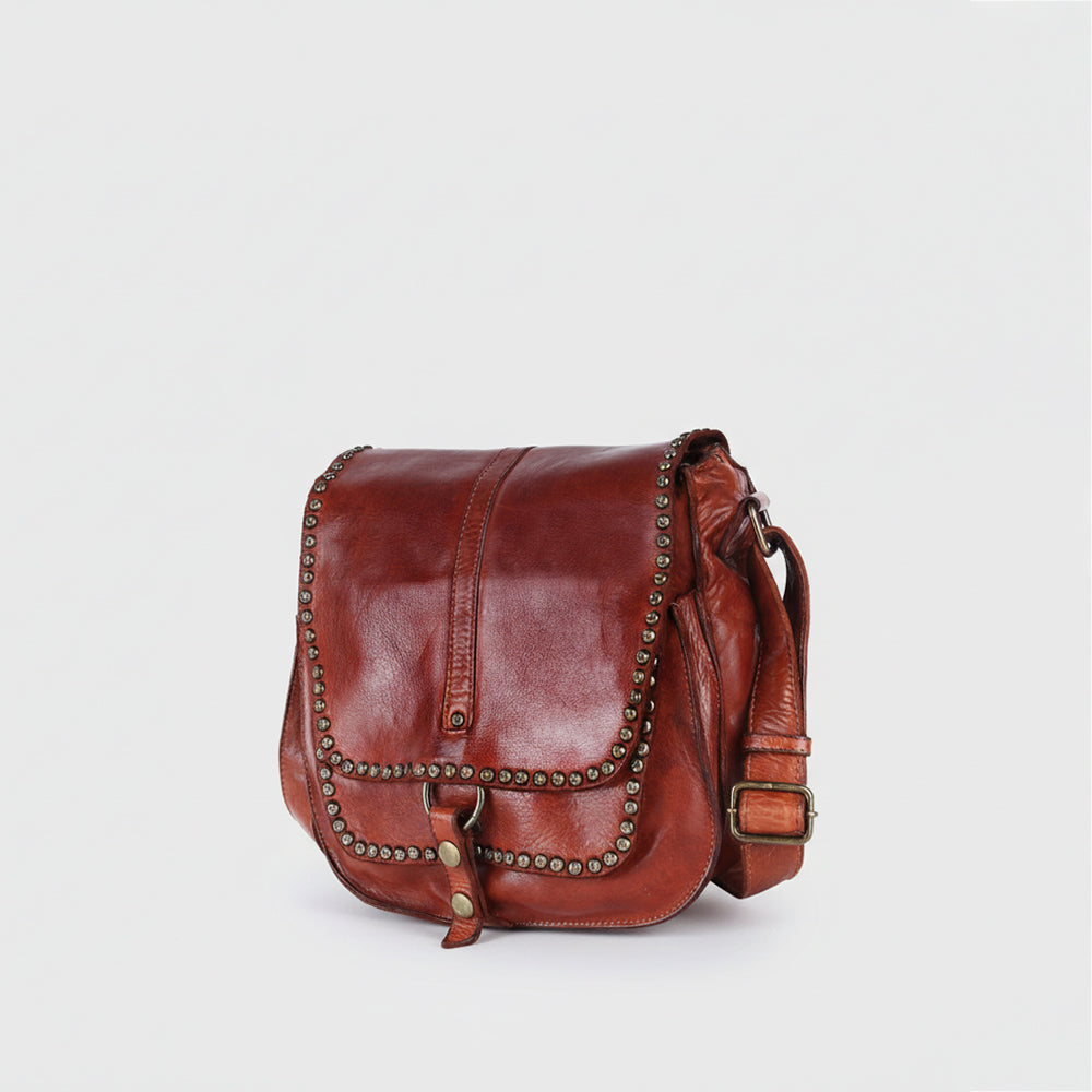 SWC157 Vintage-Inspired Studded Crossbody