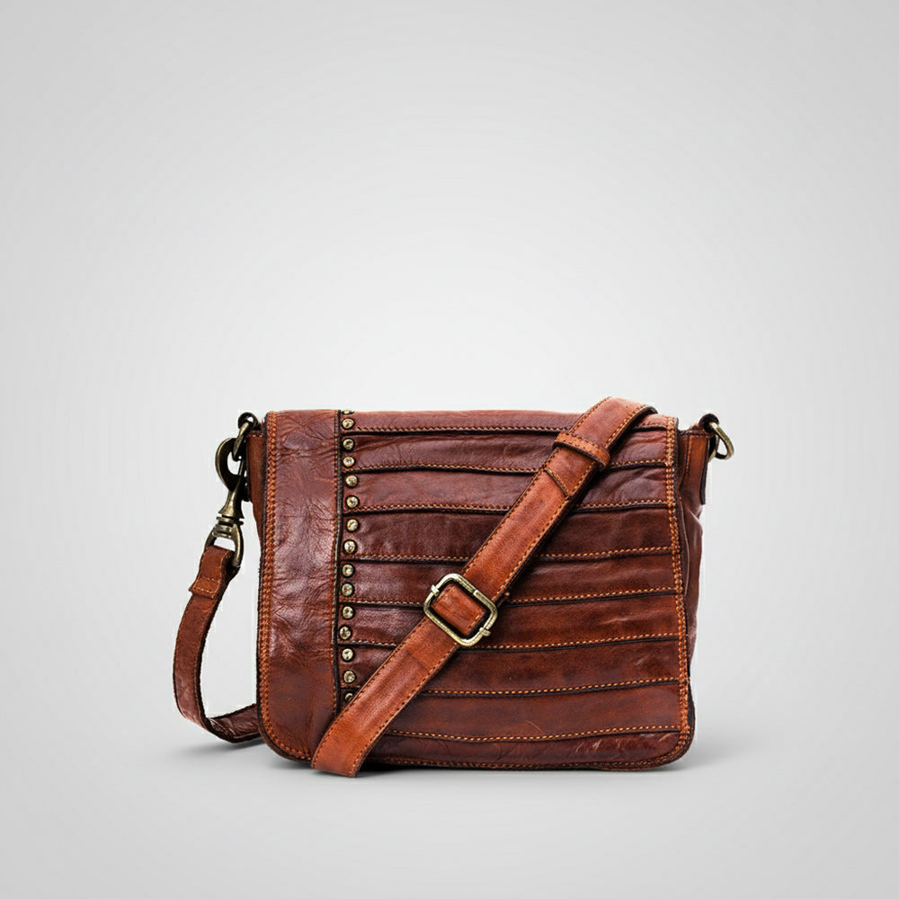 SWC158 Sleek Rivet Crossbody Bag