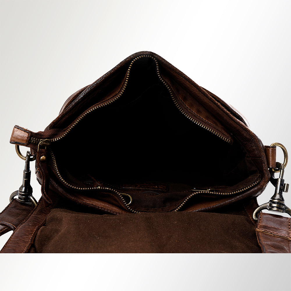 SWC160 Decorative Woven Leather Crossbody