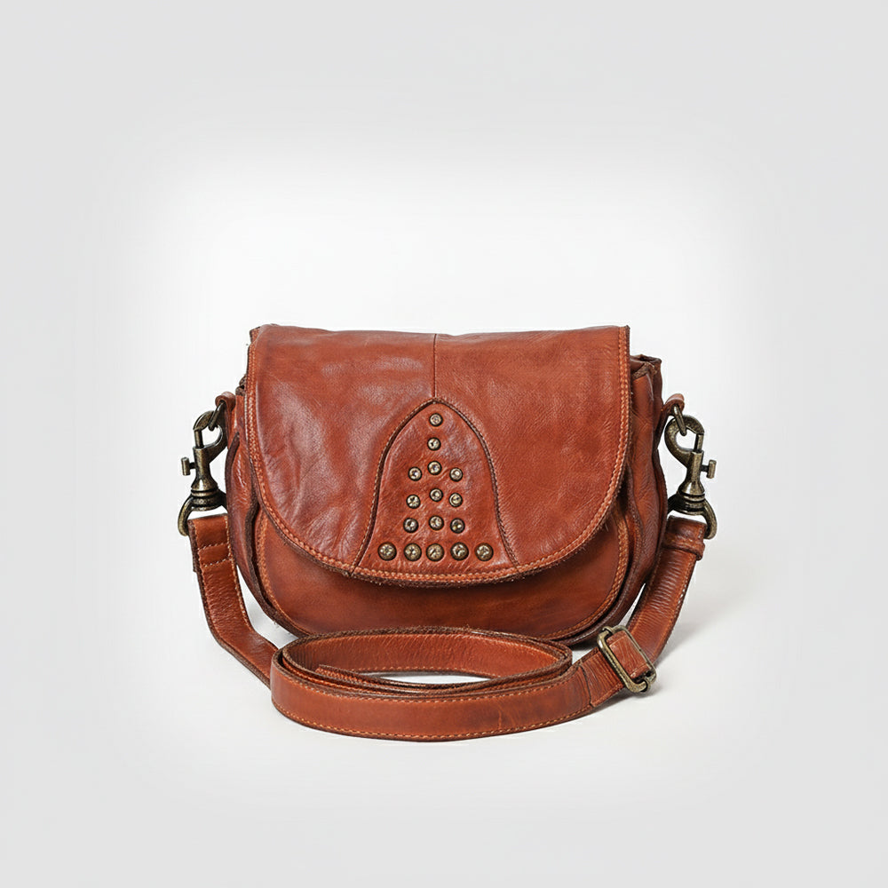 SWC161 Studded Flap Cross Body Bag