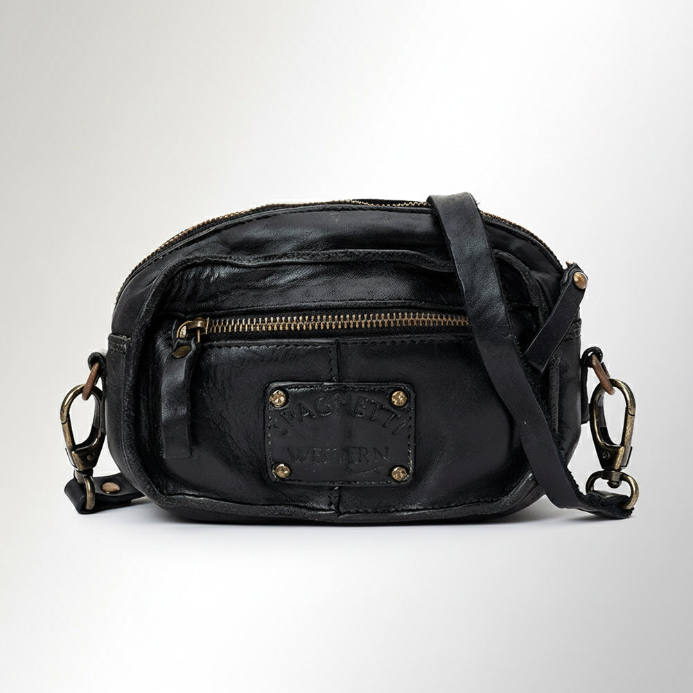 SWC166 Small Black Star Crossbody
