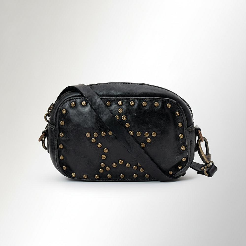 SWC166 Small Black Star Crossbody