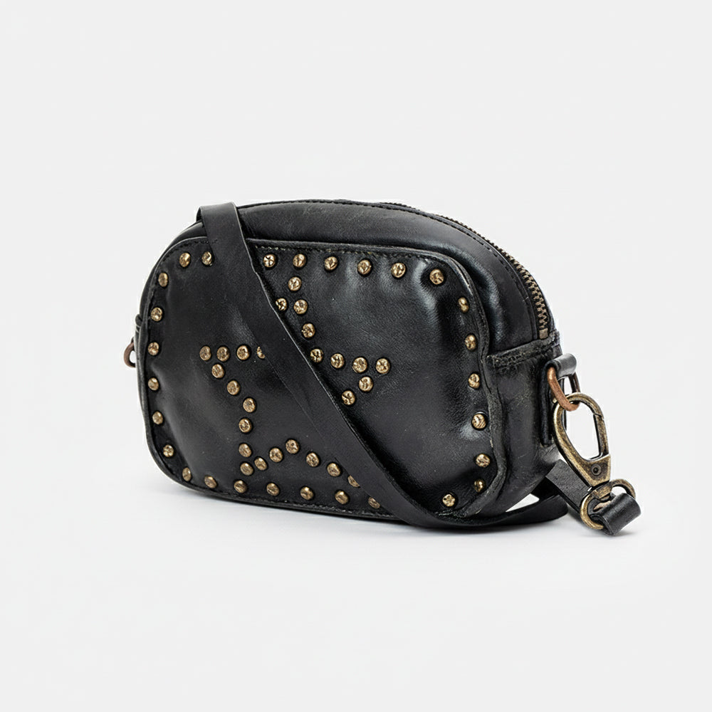 SWC166 Small Black Star Crossbody