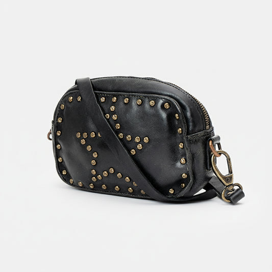 SWC166 Small Black Star Crossbody