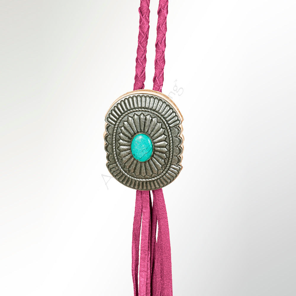 LC-ADJW107E Braided Genuine Leather Jewelry Necklace