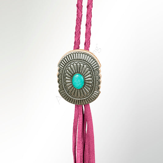 LC-ADJW107E Braided Genuine Leather Jewelry Necklace