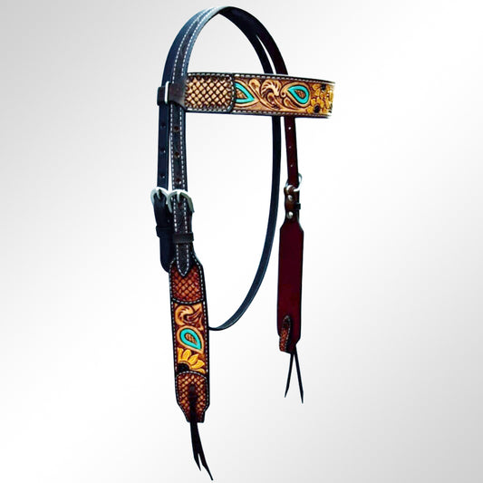 ADPAR150-Western Leather Headstall