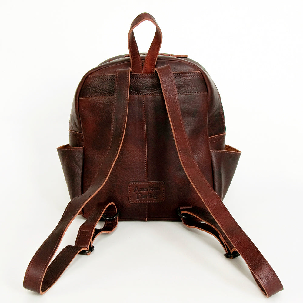 LC-ADBGZ214B Backpack Genuine Western Leather Women Bag