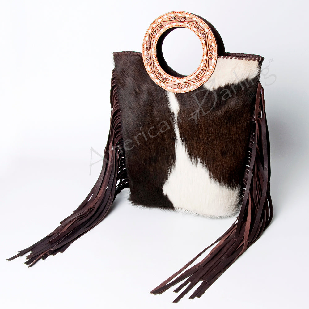 LC-ADBGZ332A Tote Hair on Genuine Western Leather Women Bag