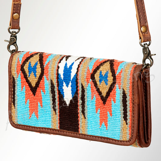 LC-ADBG486 Handwoven Wool Western Wallet Crossbody by American Darling