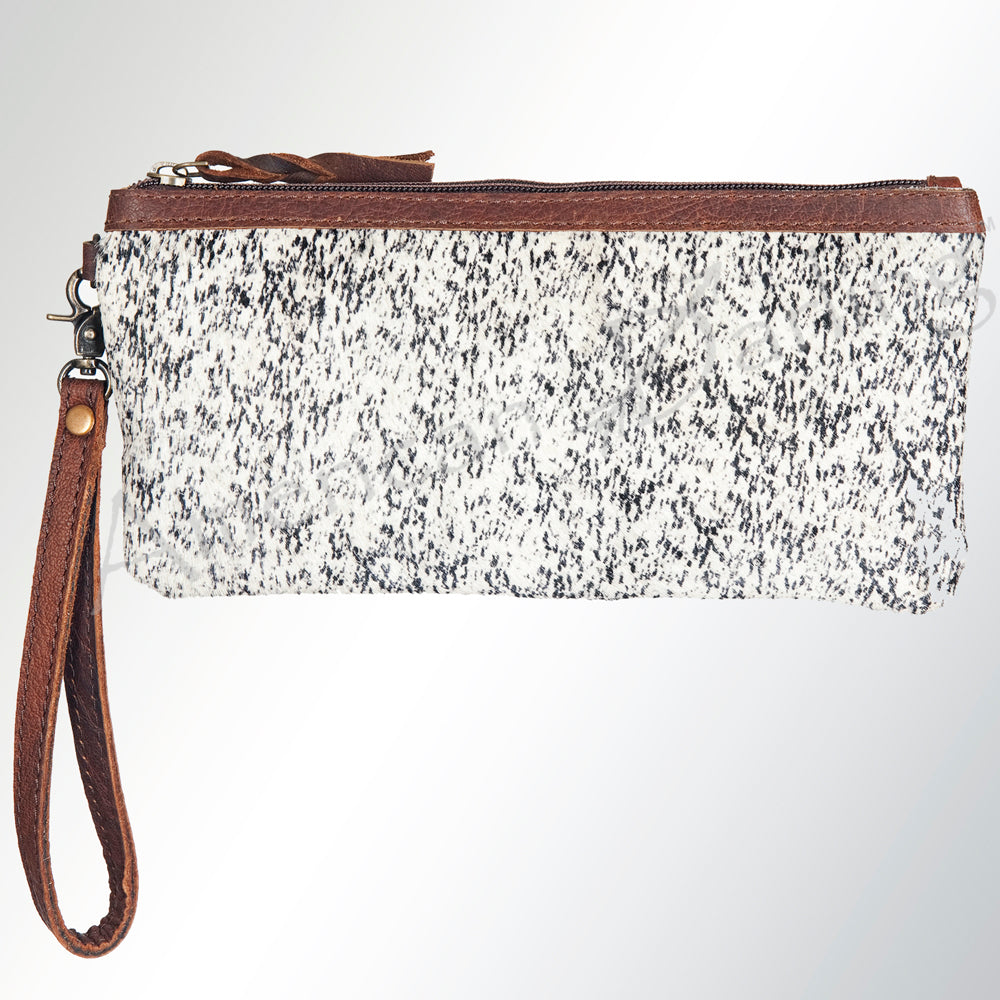 GIBGX235 Wristlet Hair On Genuine Leather Women Bag Western Handbag Purse