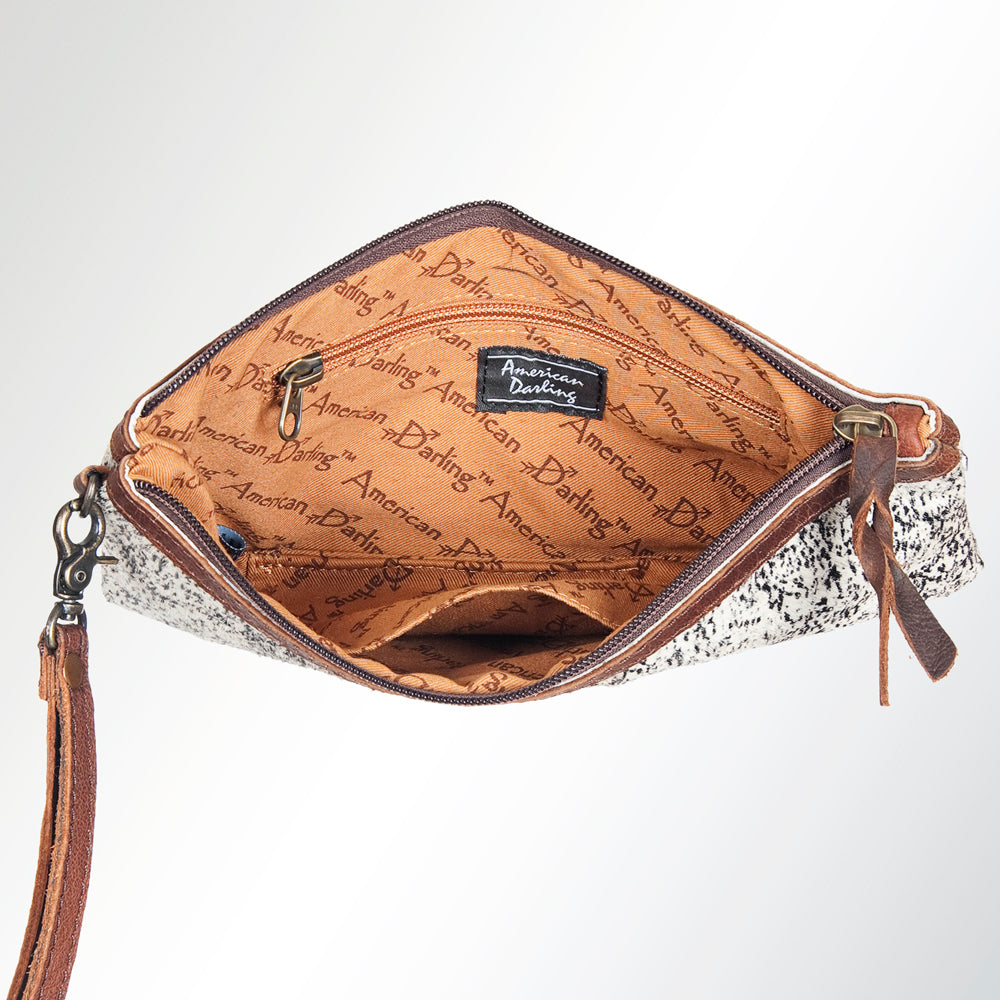 GIBGX235 Wristlet Hair On Genuine Leather Women Bag Western Handbag Purse