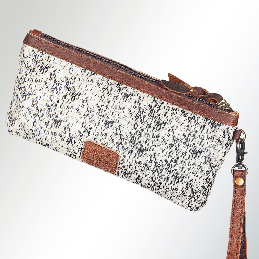 GIBGX235 Wristlet Hair On Genuine Leather Women Bag Western Handbag Purse