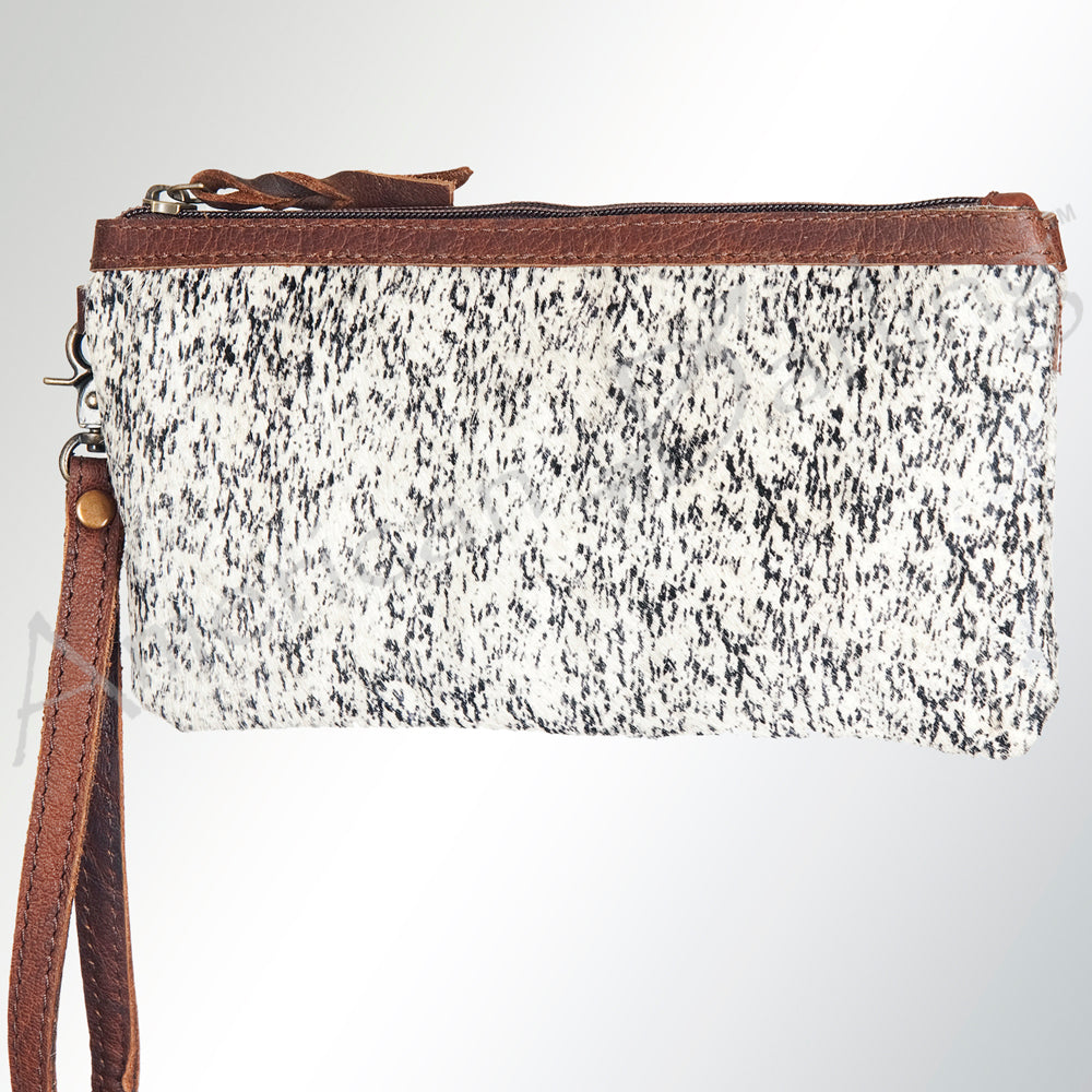 GIBGX235 Wristlet Hair On Genuine Leather Women Bag Western Handbag Purse