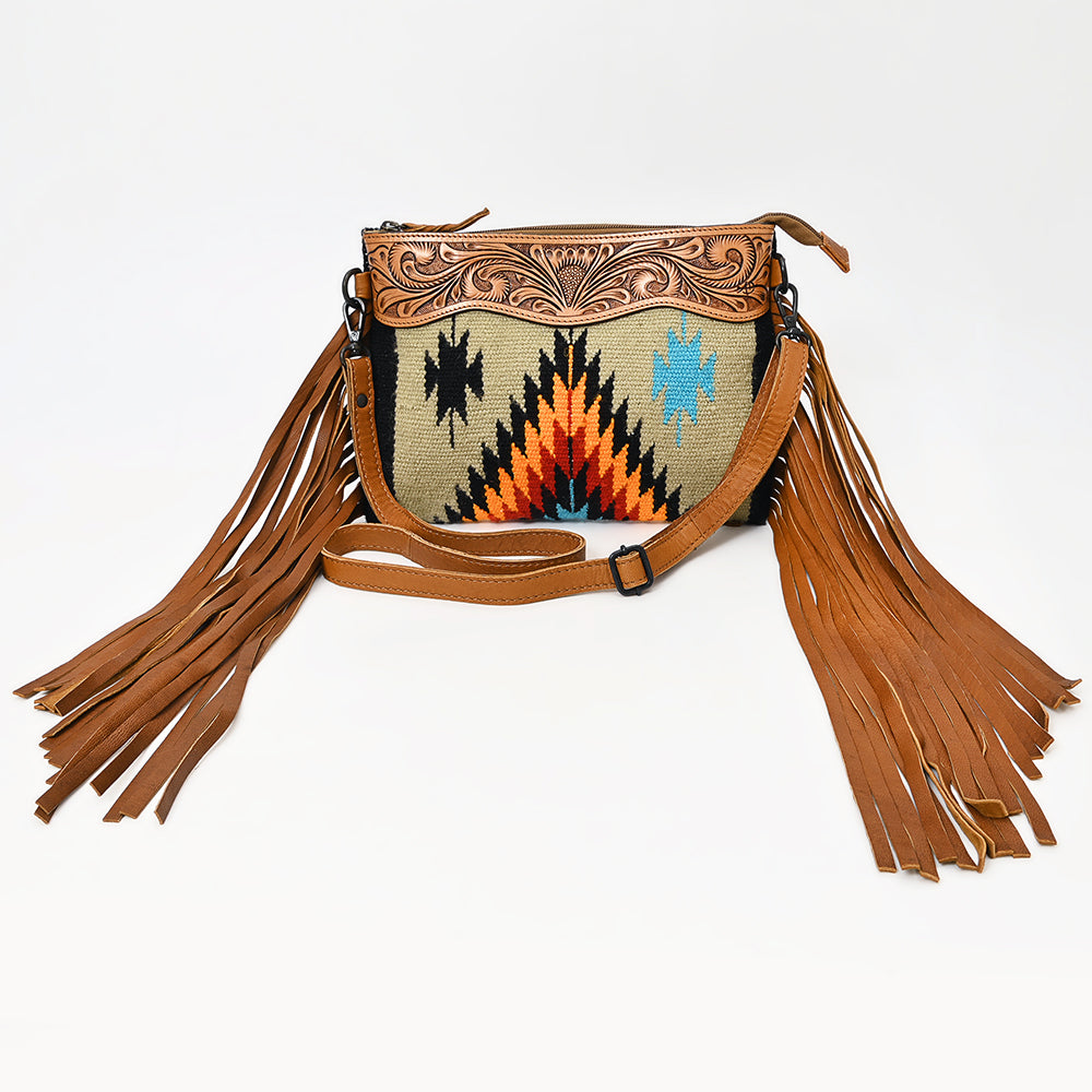 LC-ADBGZ184L  Crossbody Genuine Western Leather Women Bag Becca