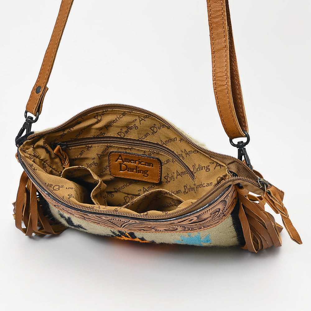 LC-ADBGZ184L  Crossbody Genuine Western Leather Women Bag Becca