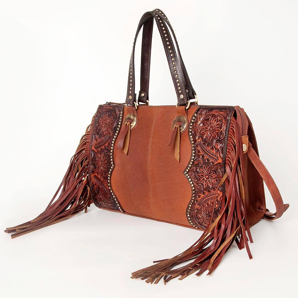 LC-ADBGI189 Tote Hand Tooled Genuine Western Leather Women Bag