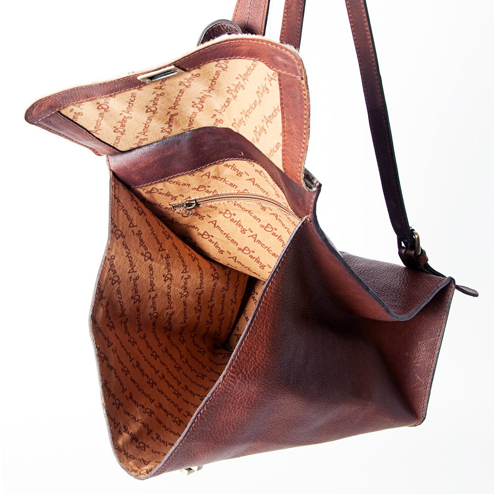 LC-ADBGZ425 Backpack Hair On Genuine Western Leather Women Bag