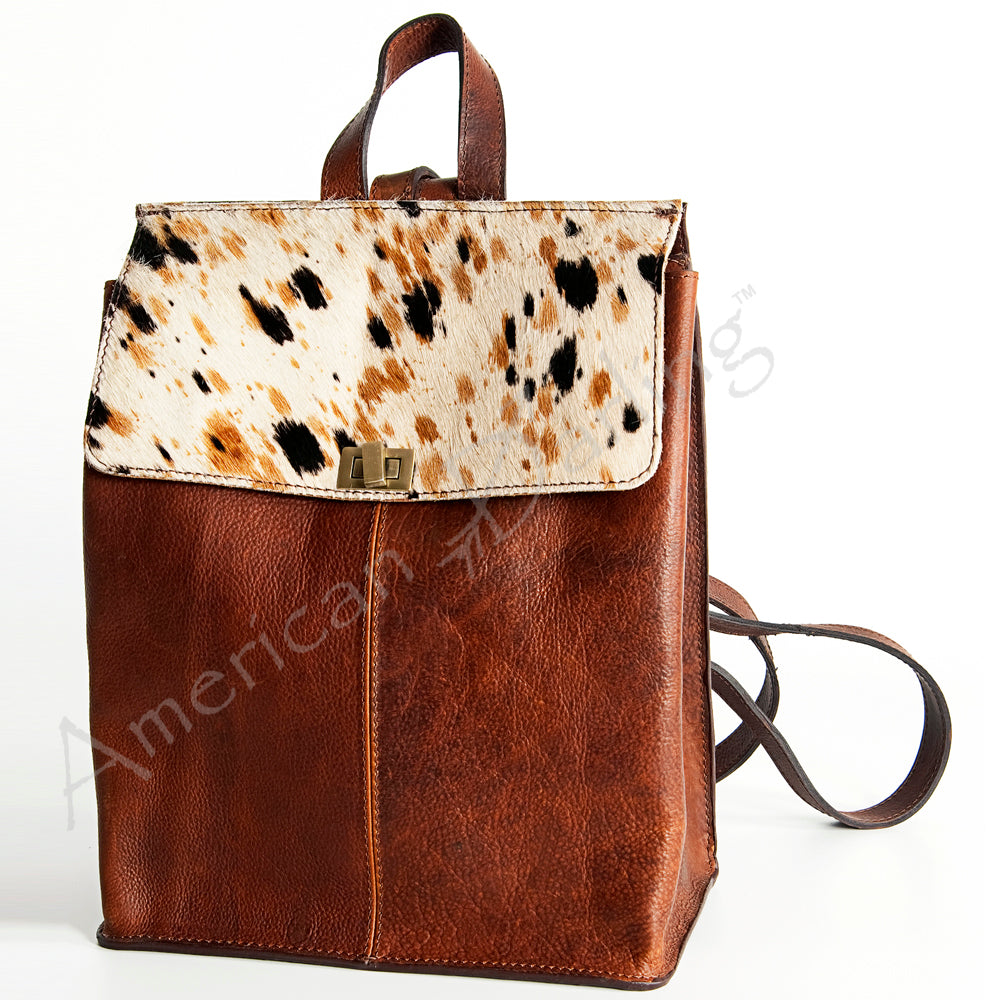 LC-ADBGZ425 Backpack Hair On Genuine Western Leather Women Bag