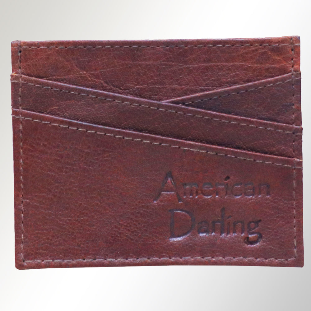 ADCCM102 Slim Leather Card Holder - Minimalist Wallet for Everyday Carry