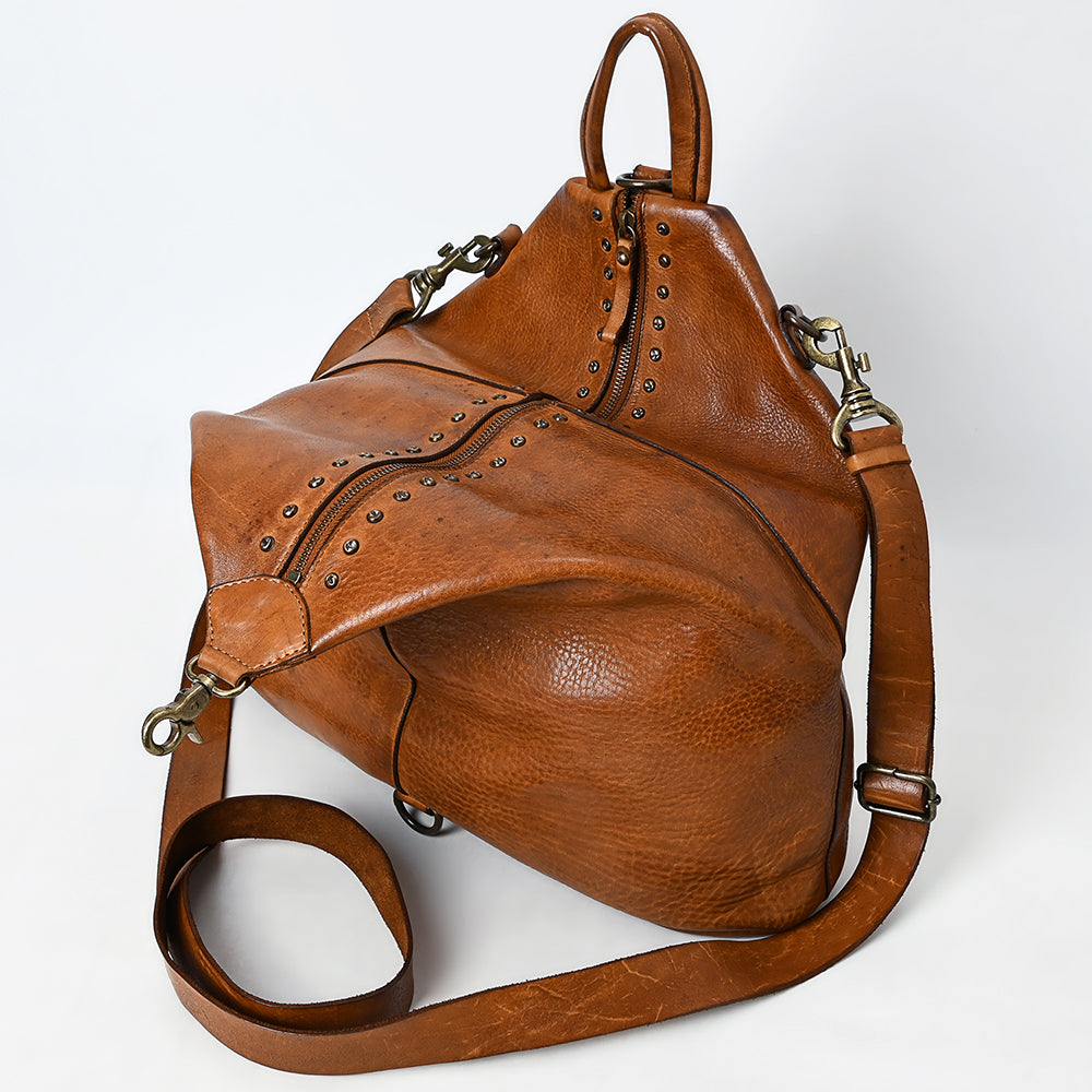 SWC194TAN Crossbody Genuine Leather women bag western Bag