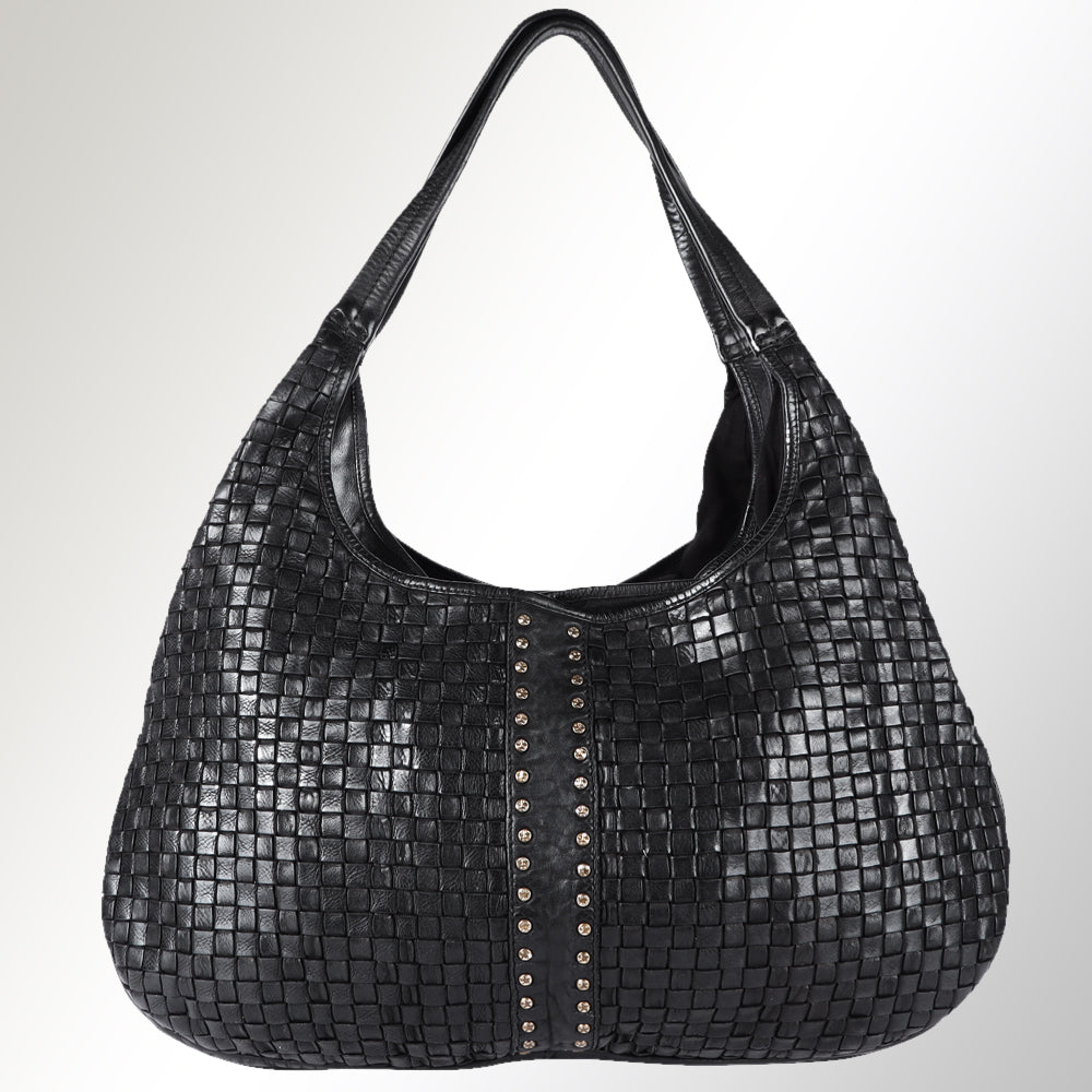 SWC189BLK Hobo Genuine Leather women bag western Bag