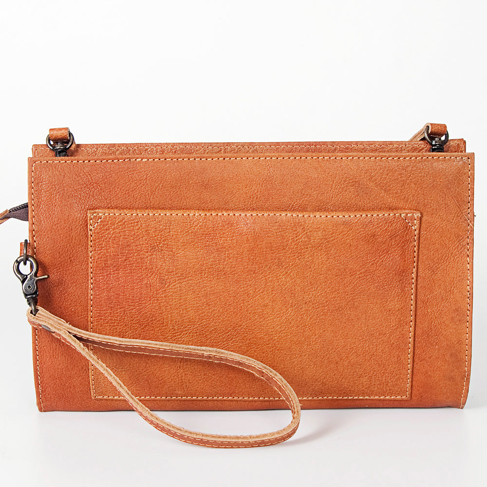 GIBGX245 Wristlet Genuine Leather Women Bag Western Handbag Purse
