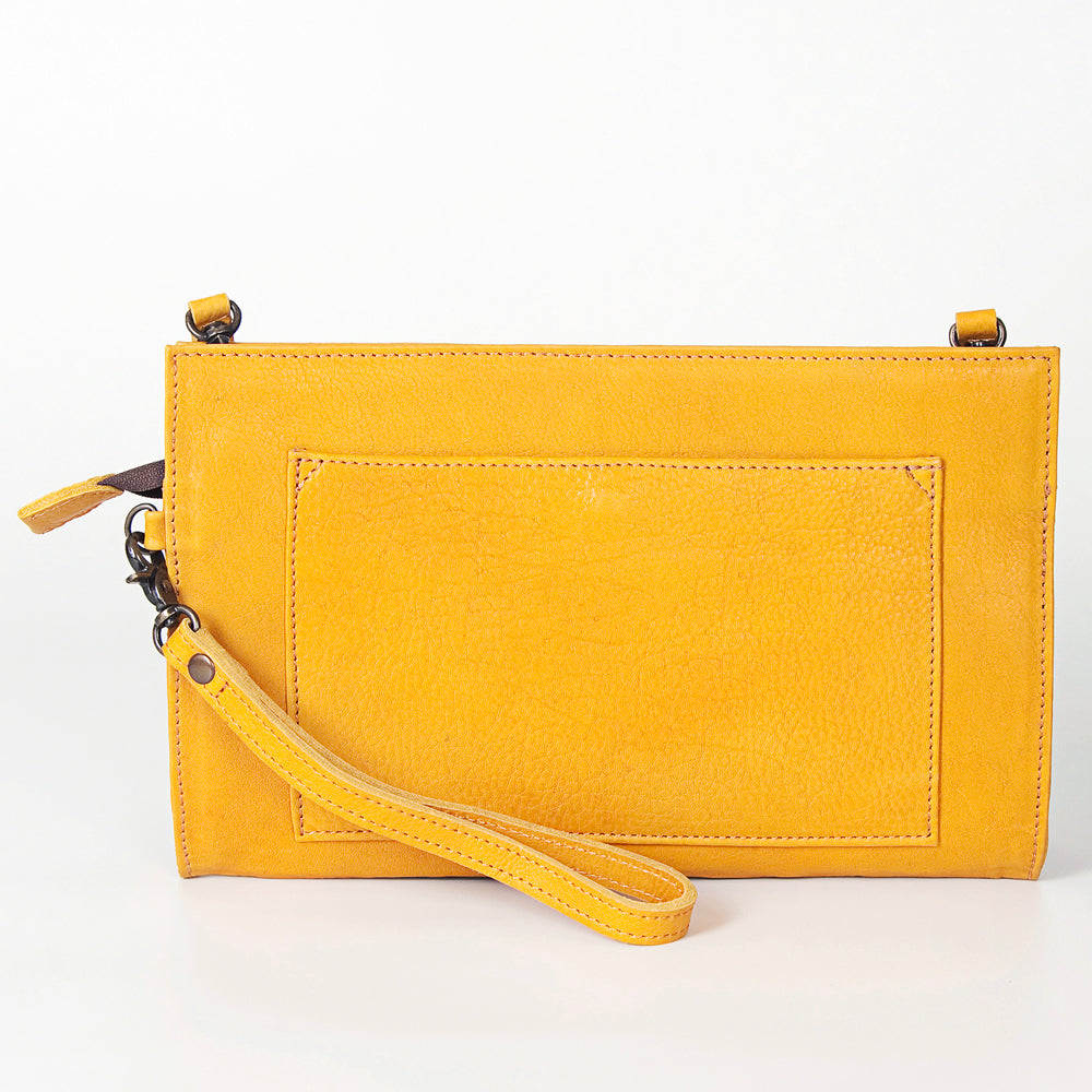GIBGX252 Wristlet Genuine Leather Women Bag Western Handbag Purse