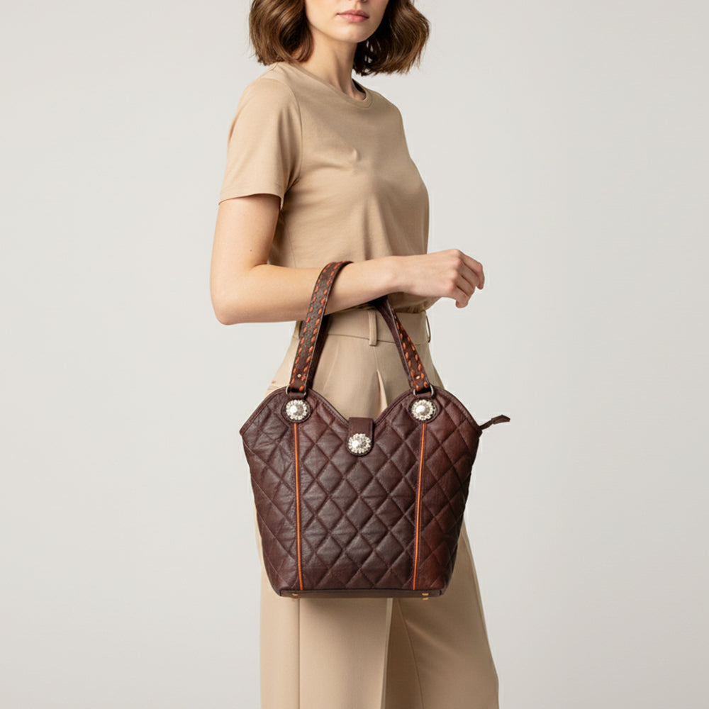 LC-ADBGZ437 Tote Genuine Western Leather Women Bag