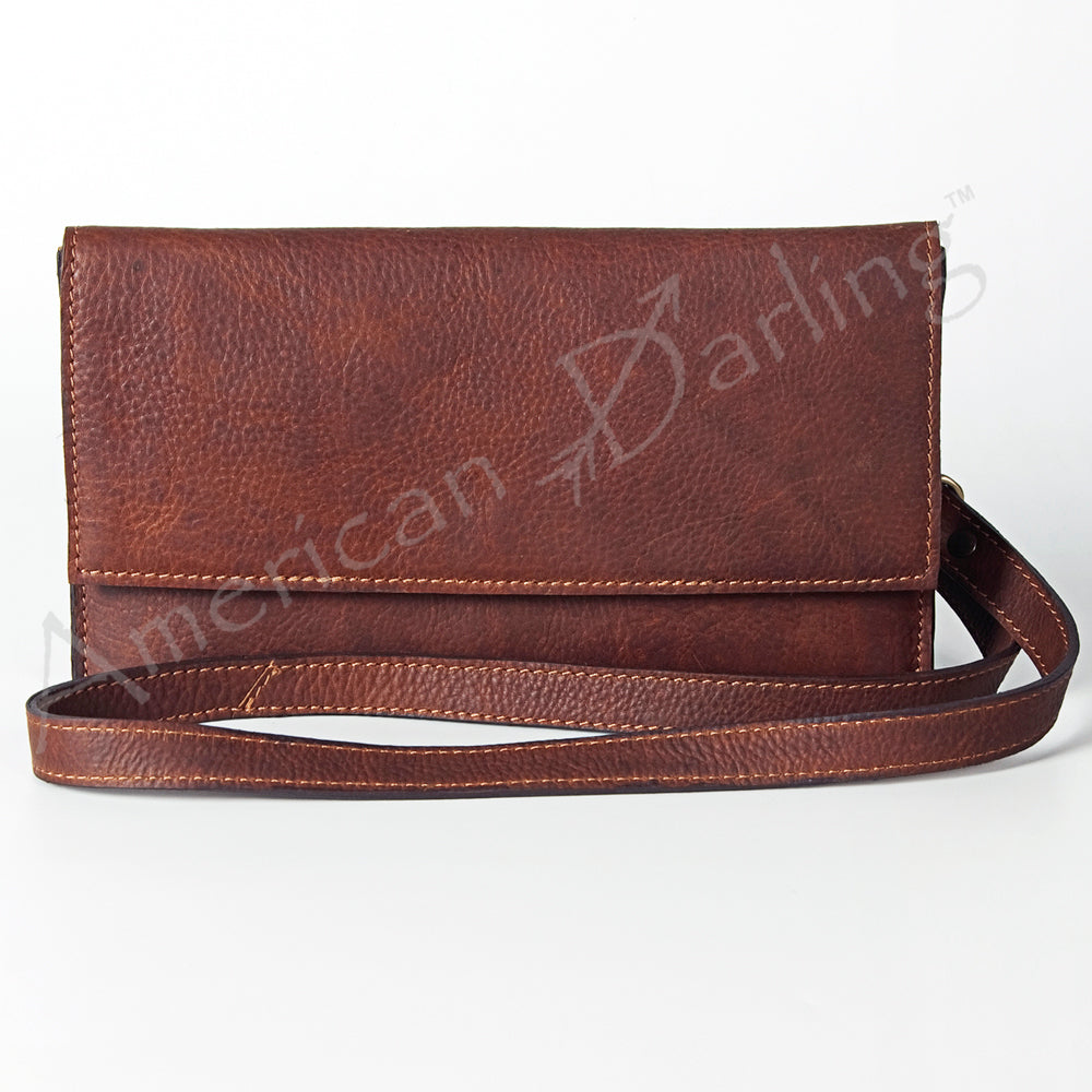 LC-ADBGZ442 Wristlet Genuine Western Leather Women Bag