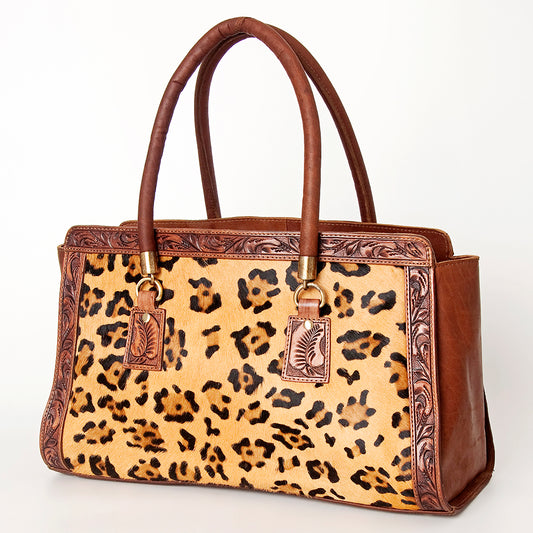 LADBGI174 Tote Hair On Genuine Western Leather Women Bag