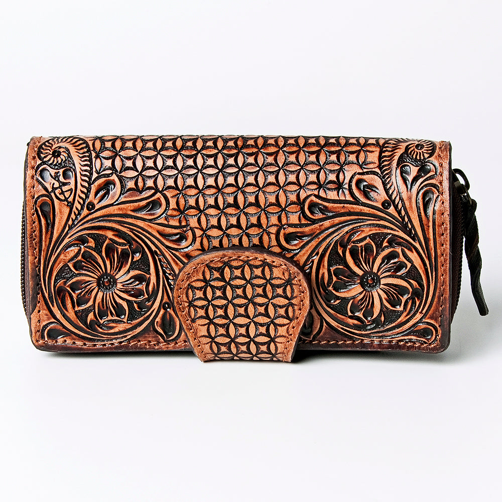 LC-ADBGZ471 Wallet Genuine Western Leather Women Bag