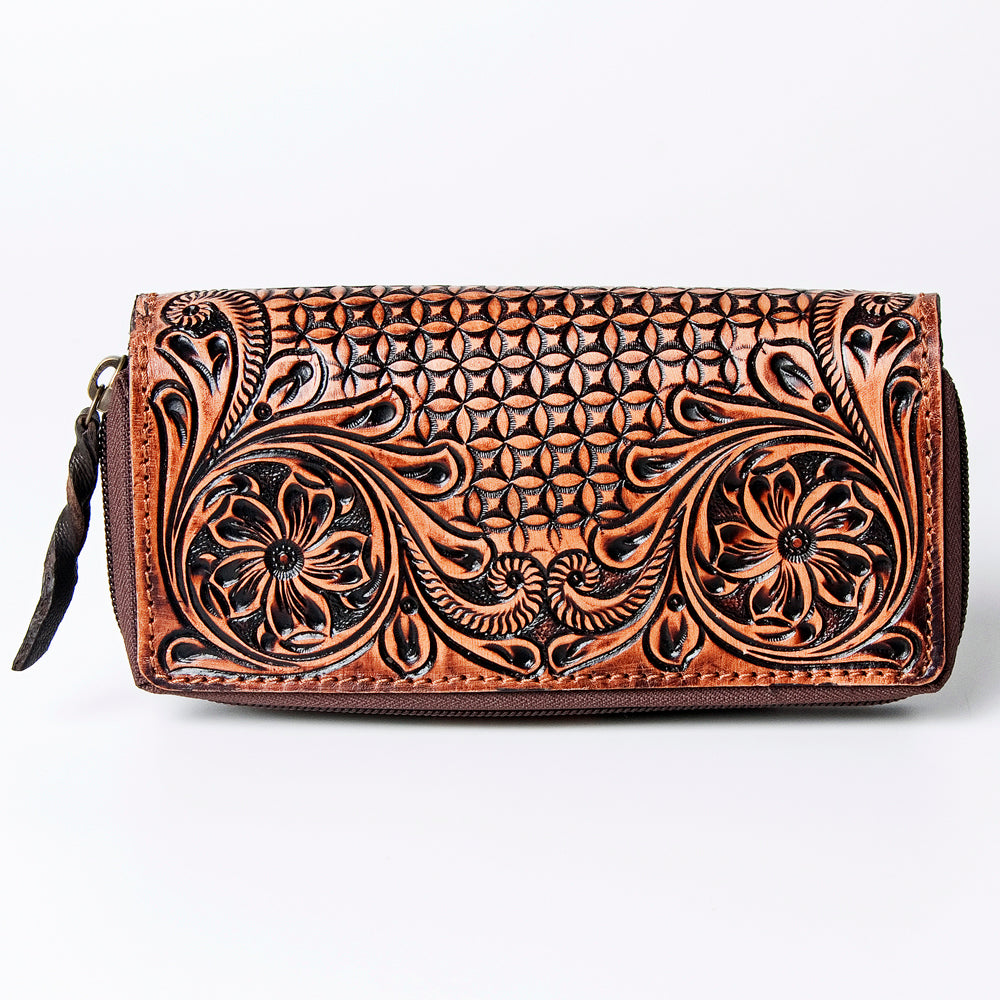 LC-ADBGZ471 Wallet Genuine Western Leather Women Bag
