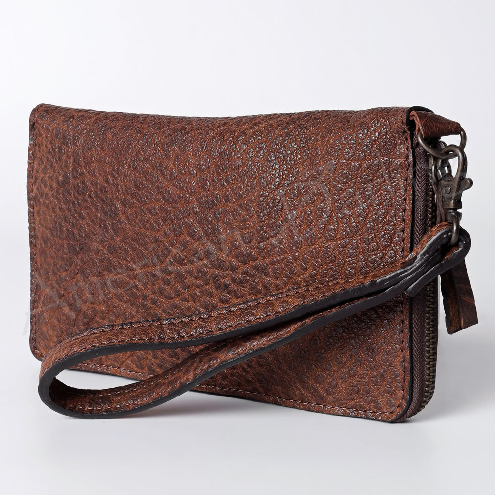 LC-ADBGZ394A Wristlet Genuine Western Leather Women Bag