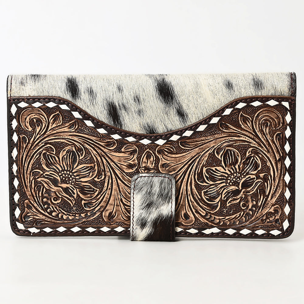 LC-ADBGZ397 Wallet Hair On Genuine Western Leather Women Bag