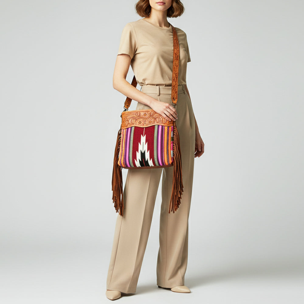 LC-ADBGZ421A Crossbody Genuine Western Leather Women Bag