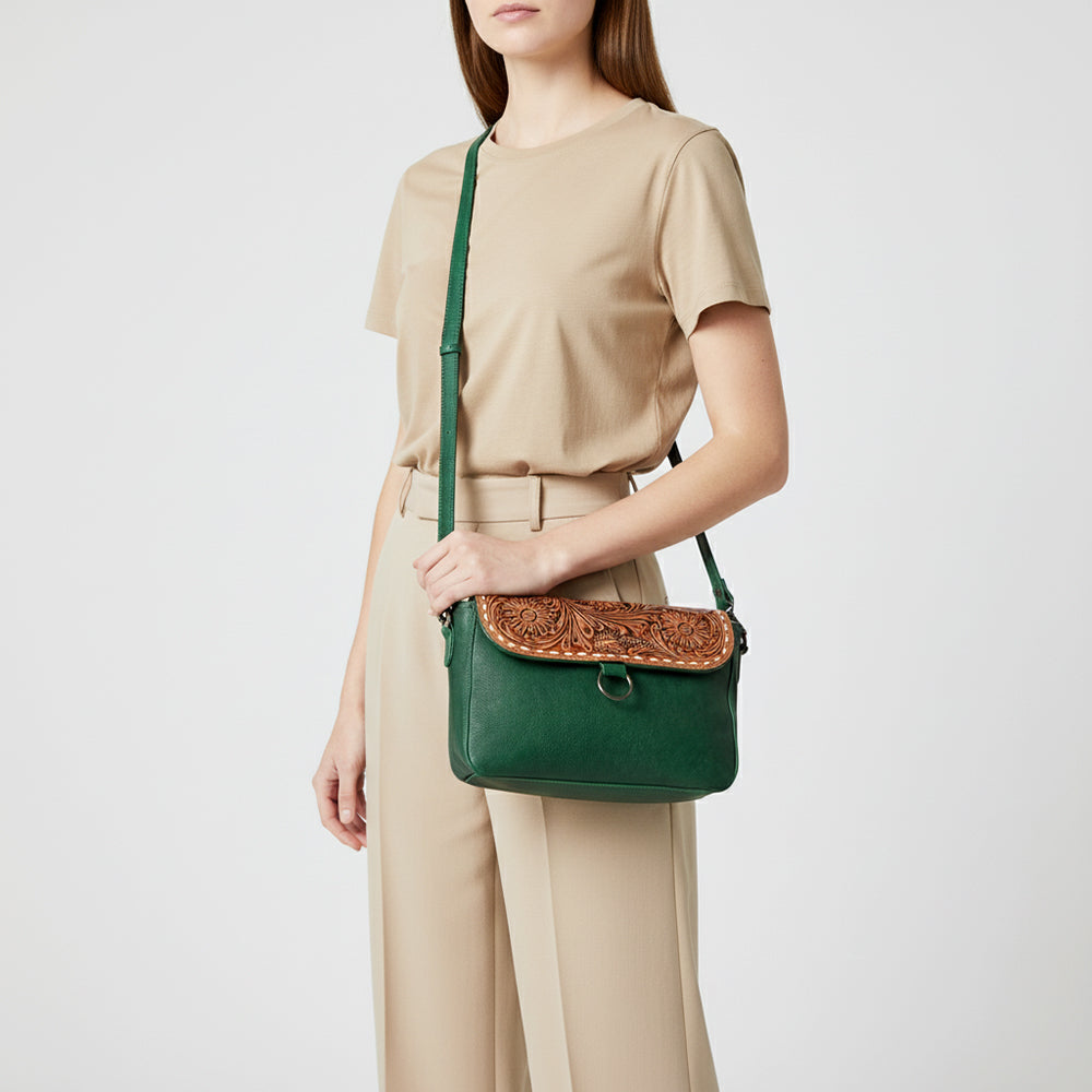 LC-ADBGZ431D Crossbody Genuine Western Leather Women Bag June