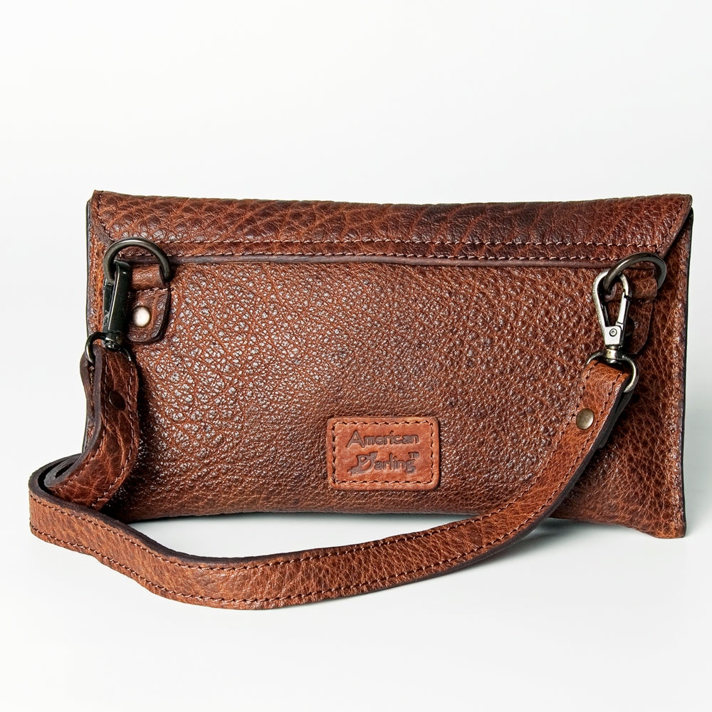 LC-ADBGZ442A Wristlet Genuine Western Leather Women Bag