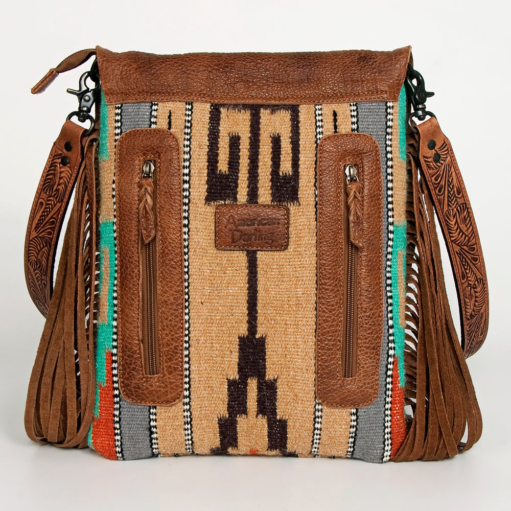 LC-ADBGZ369B Messenger Genuine Western Leather Women Bag