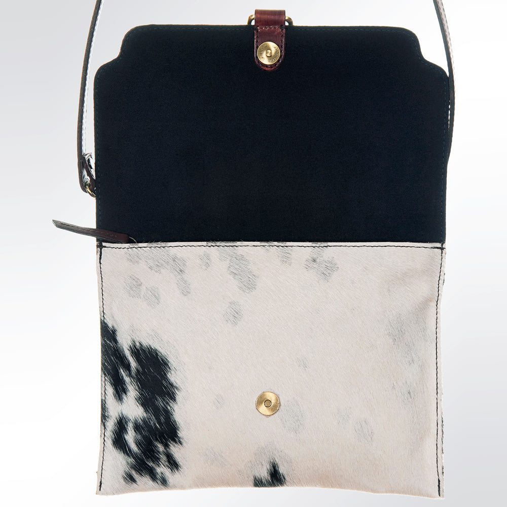 ADBGI116 Crossbody Hair On Genuine Western Leather Women Bag
