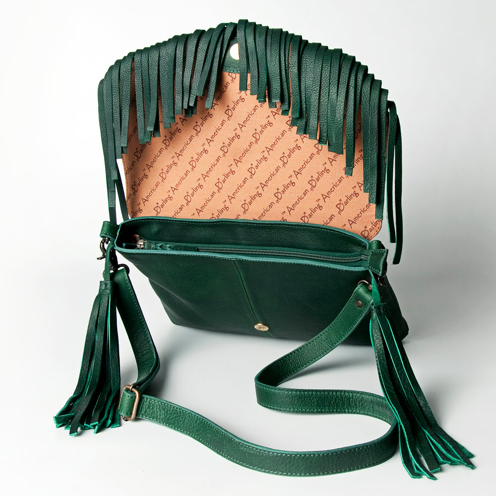 LC-ADBGZ475 Crossbody Hand Tooled Genuine Western Leather Women Bag