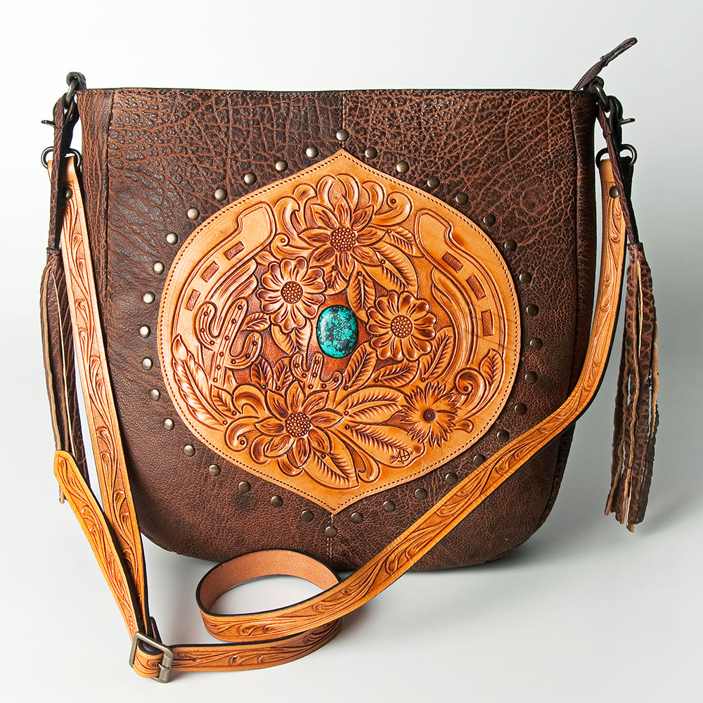 LC-ADBGZ476 Large Crossbody Genuine Western Leather Women Bag